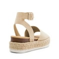 thumbnail image 4 of Women's Comfort Elastic Ankle Strap Shoes Espadrilles Wedge Sandals&nbsp;, 4 of 5