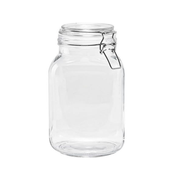 Conteneurs de stockage alimentaire Mainstays pour cuisine, pot en verre transparent de 67 onces avec couvercle verrouillable