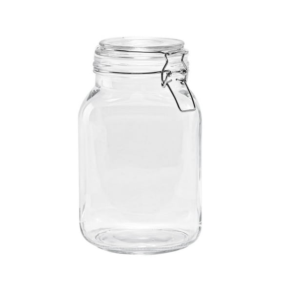 Mainstays Kitchen Food Storage 67-Ounce Clear Glass Lock Lid Jar