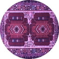 thumbnail image 1 of Ahgly Company Indoor Round Persian Purple Traditional Area Rugs, 7' Round, 1 of 4