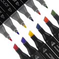thumbnail image 2 of Zk-pack Of 40 - Felt Tip Pens With Case - Double Sided Multicolor Pens H, 2 of 5