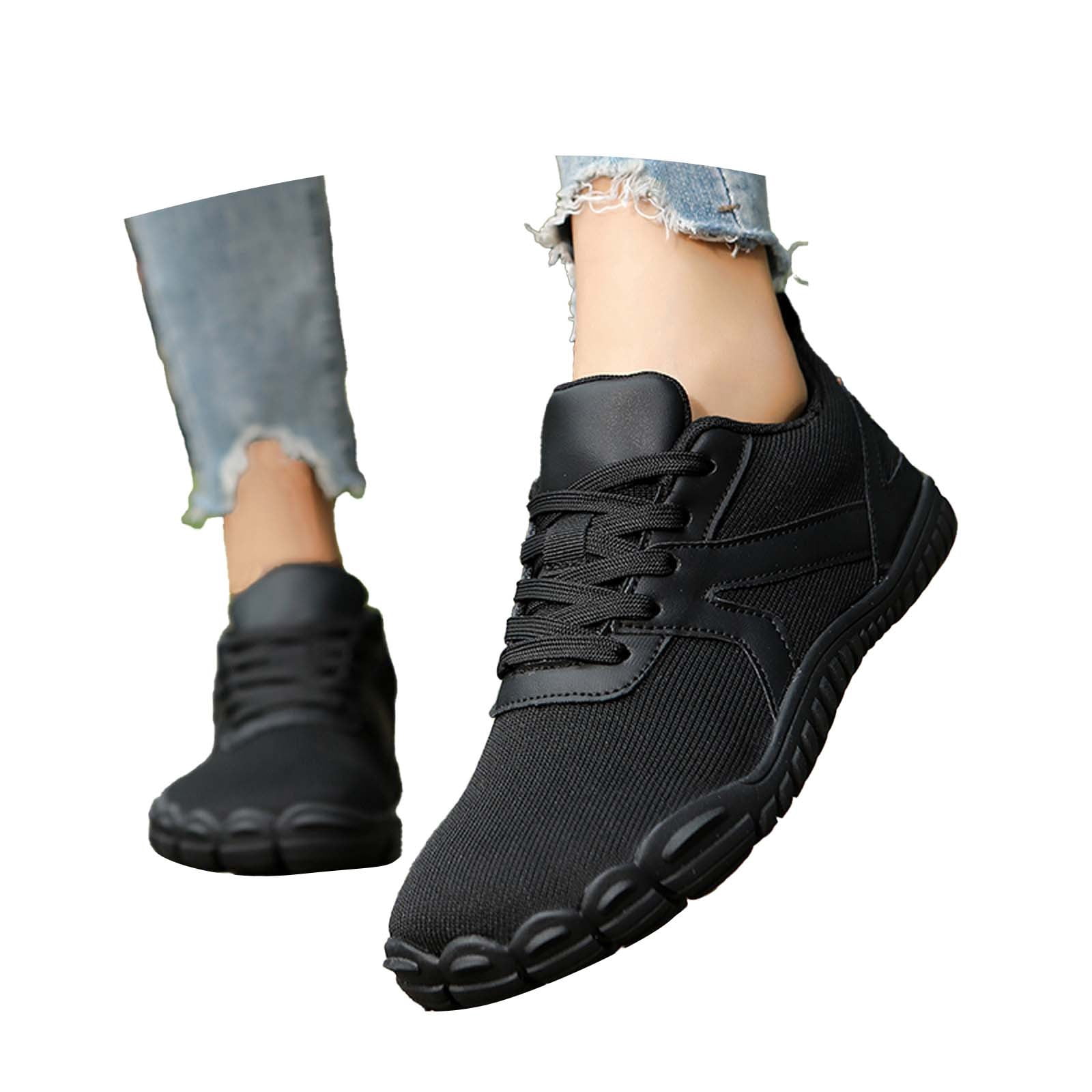 Women's Barefoot Shoes Slip-On Sneakers Wide Toe Box Minimalist Shoes for Walking Hiking Trail Running