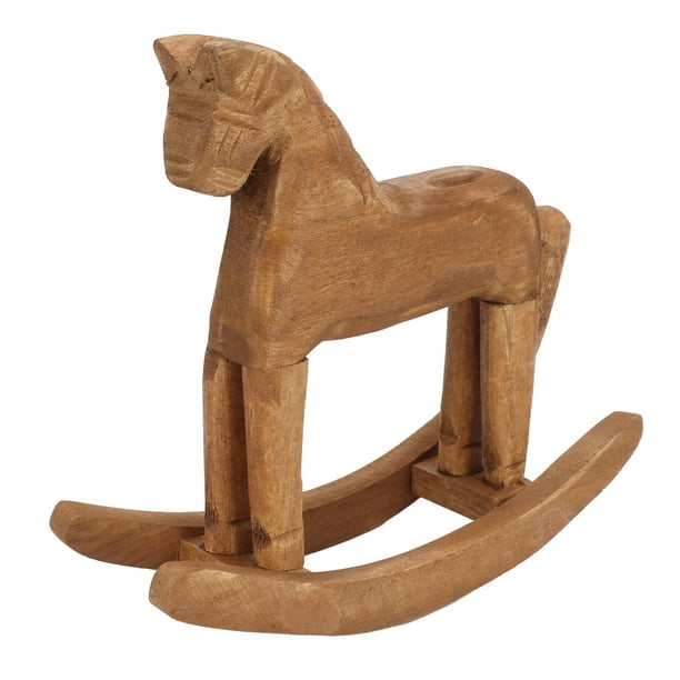 Cheval bascule bois : Jouet cheval à bascule en bois pour bébé et