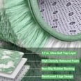 thumbnail image 4 of Lalado 8ft x 10ft Shag Area Rug, Soft Fluffy Indoor Tie-Dye Area Rugs for Living Room Bedroom Decor Carpet, Green & White, 4 of 8