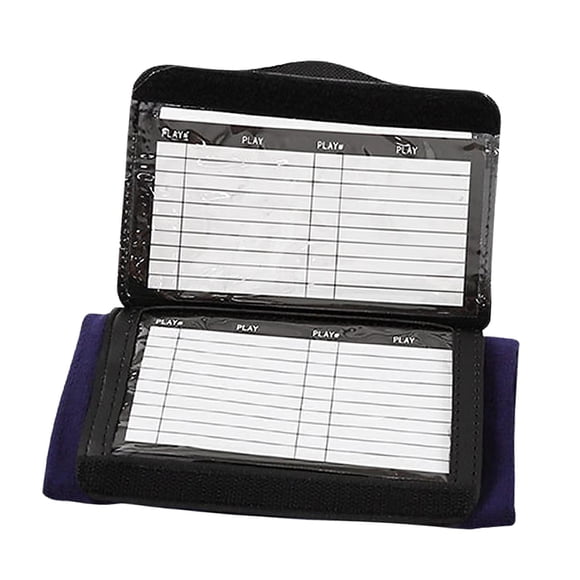 Wristband Playbook with Viewing Window Bracer for Soccer Hockey Rugby L Double Sheet