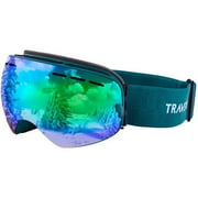 Traverse Virgata Ski, Snowboard, and Snowmobile Goggles, Emerald with Jade REVO Lens