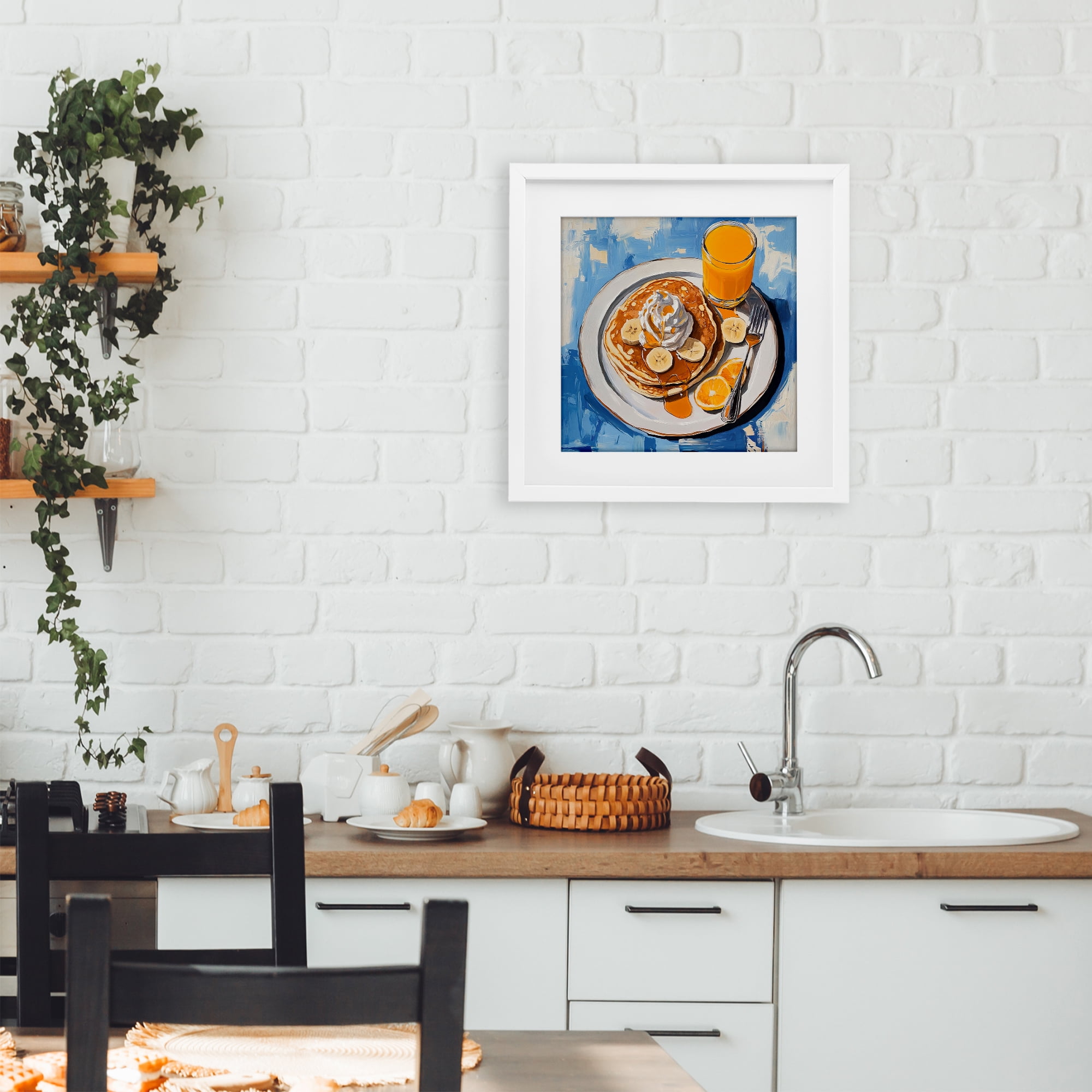 Stupell Industries Banana Bliss Sunshine White Framed Print Under Glass, design by Tina LeCour