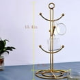 thumbnail image 2 of Countertop Mug Tree, 6 Hook Coffee Cup Dryer Kitchen Coffee Mug Tree Countertop Tea Cups Holder Stand,Gold, 2 of 5