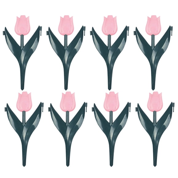 Plastic Flower Garden Stake Ornament Outdoor Yard Decorative Ground Insert Figurine For Patio Backyard Decoration