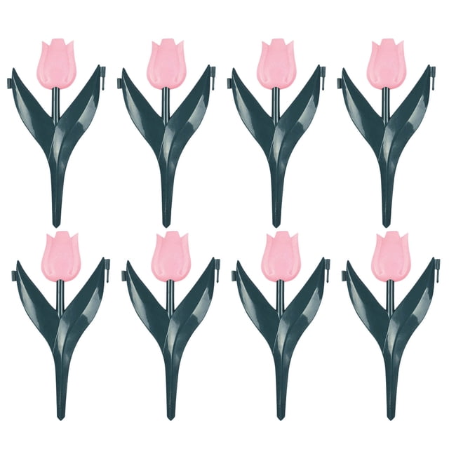 Plastic Flower Garden Stake Ornament Outdoor Yard Decorative Ground Insert Figurine For Patio Backyard Decoration