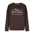 thumbnail image 4 of 2023 Chandail en Molleton de Mode pour Femmes 50 % de Rabais Liquidation Mode Décontractée Manches Longues Col Rond Imprimé Chandail en Molleton Dames Hauts Blouse, 4 of 6