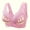 5-Hot Pink, variant on YWDJ Lounge Bras for Women Plus Size Front Closure Lounge Bras Wirefree Comfortable Bras Wide Strap Full Coverage Push up Wrap Bras Padded Plus Size Comfy Bras Sleep Bras Beige S