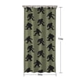 thumbnail image 5 of Green Bigfoot Pattern Shower Curtain 36"x72" ,Bathroom Decorative Shower Curtains Set with 12 Hooks,Modern Waterproof Washable Shower Curtain, 5 of 6