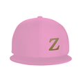 thumbnail image 3 of ZICANCN Alphabet Z Pattern Baseball Caps, Trucker Hats for Men And Women, Adjustable Breathable Flat Caps, Pink, 3 of 6