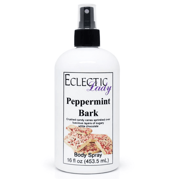 Peppermint Bark Body Spray, Eclectic Lady, Hydrating Mist, Unisex, 16 oz