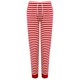 thumbnail image 1 of SF - Pantalones de Estar por Casa Diseño de Rayas para Mujer (Rojo, Blanco), 1 of 3