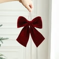 thumbnail image 6 of PuSpu Christmas Tree Decoration Christmas Tree Bow Pendant Velvet Bow Decoration Suitable For Store Shopping Mall Window Background Wall Decorations, 6 of 6