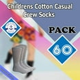 thumbnail image 2 of Yacht & Smith 60 Pairs Wholesale Kids Crew Socks, Childrens Cotton Casual Crew Socks Size 4-29, 2 of 7