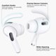 thumbnail image 3 of 3 Pairs AirPods Pro 2nd Generation Ear Hooks【Added Storage Pouch】 Anti-Slip Ear Covers Silicone Accessories Compatible with Apple AirPods Pro 2nd Generation (3 Large, White), 3 of 5