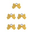 thumbnail image 2 of Bandeau Grand pour Cheveux, Pince à Ressort, Nœud Réglable, Multicolore, Sans Accroc, Porte-Queue, Épingles à Cheveux, Chouchous pour Filles, Jaune, 5Ensemble, 2 of 6