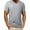 *Gray, variant on VBVC Men's Plus High-Neck Slim T-Shirt,Breathable Short Sleeve Tee For Men with Pocket,Black,Size XXXL