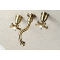 thumbnail image 2 of Kingston Brass KS3023NX Hamilton Two-Handle Wall Mount Roman Tub Faucet, Antique Brass, 2 of 7