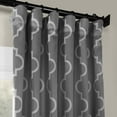thumbnail image 3 of Half Price Drapes Seville Grey & Silver Room Darkening Curtains For Bedroom (1 Panel), 50W X 96L, 3 of 6
