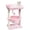 Pink-Top Perch with Basket, variant on Small Cat Tree For Indoor Cats Leopard Print Tower Kitties Condo Furniture With Hammock & Sisal Posts