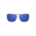 thumbnail image 2 of Solar Shield Dioptics ClipOns Unisex Rectangle Fashion Sunglasses, Blue, 56 Rec M, 2 of 5