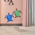 thumbnail image 1 of 2x Adorno Animal de Decoración de Pared Del Estilo Simple Del Arte Del Hierro para El Dormitorio Casero Macarena Colgante de pared de tortuga de hierro, 1 of 8
