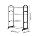 thumbnail image 3 of VWRXBZ Shoe Rack, Shoe Rack Shoe Rack Storage Organizer with 4 Tiers Metal Shelves for Bedroom Closet Entry Dorm Room Household Essentials, 3 of 6