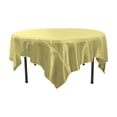 thumbnail image 1 of LA Linen TCOrgz72X72-GoldO14 Nappe Carrée en Organza Transparent, Or - 72 x 72 Po., 1 of 2