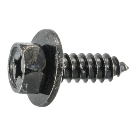 

6.3mm x 16mm x 20mm Black Oxide Steel Hex Washer Auto Screws (8 pcs.)