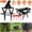 Black, variant on 2 Pack Mole Traps Thickened Metal Mole Scissor Trap Reusable Mole Trap Mole Control Easy Set Ground Mole Trap for Lawns (Black）