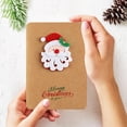 thumbnail image 2 of Tarjetas de regalo de Navidad, tarjetas de felicitación para vacaciones de Año Nuevo con sobre, pegatinas navideñas, #02, 2 of 4