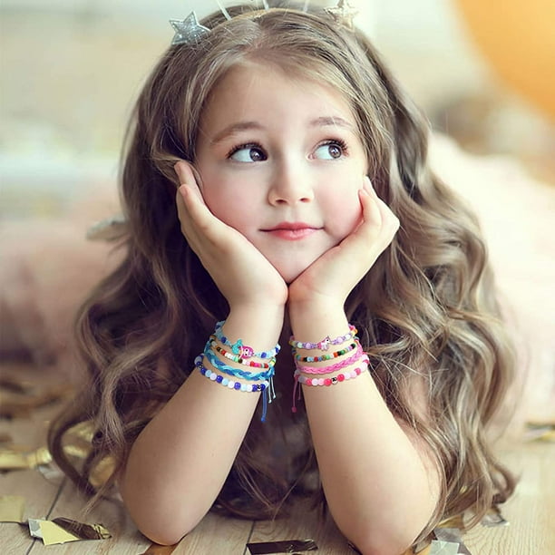 16pcs Bracelets for Kids Girls Adjustable Braided Friendship