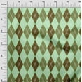 thumbnail image 2 of oneOone Cotton Cambric Mint Fabric Argyle Check Diy Clothing Quilting Fabric Print Fabric By Yard 56 Inches Wide, 2 of 4