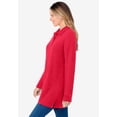 thumbnail image 3 of Woman Within Plus Size Long-Sleeve Polo Shirt, 3 of 6