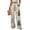 Multicolor, variant on Christmas Tree Print Wide Leg Pants, Button Waist Casual Polyester Palazzo Pants with Pockets