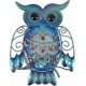 thumbnail image 1 of Metal Owl Wall Art Outdoor Hanging Decoration Glass Bird Sculpture for Patio, Porch or Doorway, 1 of 5