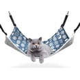 thumbnail image 1 of Hamaca para gatos con correas ajustables y gancho de metal, cama estable de doble cara para gatos, mascotas y otros animales pequeños, 1 of 8
