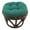 Dark Green, variant on 18-inch Round Solid Twill Tufted Footstool Cushion - Grey