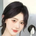 thumbnail image 1 of RKSTN Wigs Human Hair Women's Wig Top Patch With Eight Point Bangs In The Middle Glueless Wigs, 1 of 2