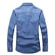 thumbnail image 3 of Ceisia Men Casual Fashion Denim Lapel Button Gift Long Sleeve Pocket Shirt Jacket, 3 of 6