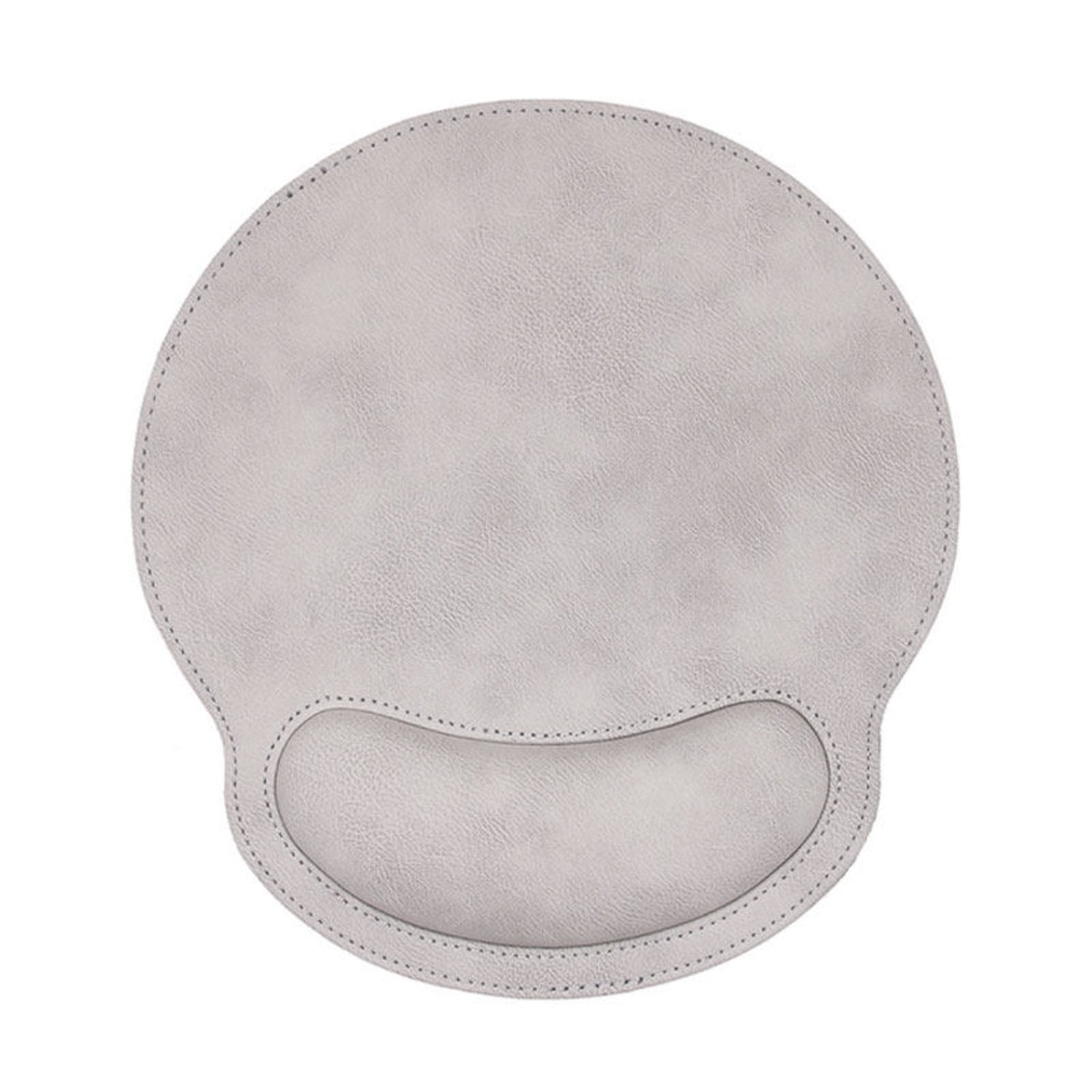 Stitched Leather Wrist Rest Set, Non-Slip Mouse Pad and Keyboard Wrist Support for Laptop and Office