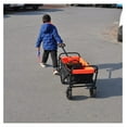 thumbnail image 7 of Folding cart That Does not Need to be Assembled Station Wagon, Grocery cart (Orange+Black Mini cart) (Black+orange Mini cart), 7 of 7