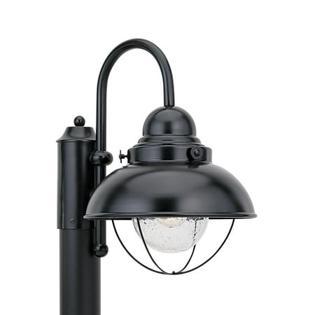 Sea Gull Lighting 8269-12 Sebring 1-Light Outdoor Post Lantern in Black