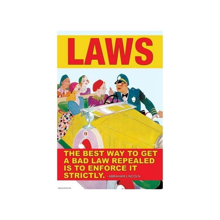 The Best Was To Get A Bad Law. Print (Unframed Paper Print