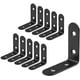 thumbnail image 1 of Soporte de fijación Soporte en forma de L de ángulo recto negro Soportes de metal para muebles de madera Soporte de armario 10 piezas 50 * 50 * 19 mm, 1 of 5