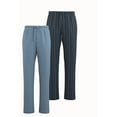 thumbnail image 1 of Pantalon Homme Confort Coupe Décontractée, Lot de 2 Pcs à Prix Réduit, Rayé, 100 % Coton, 1 of 2